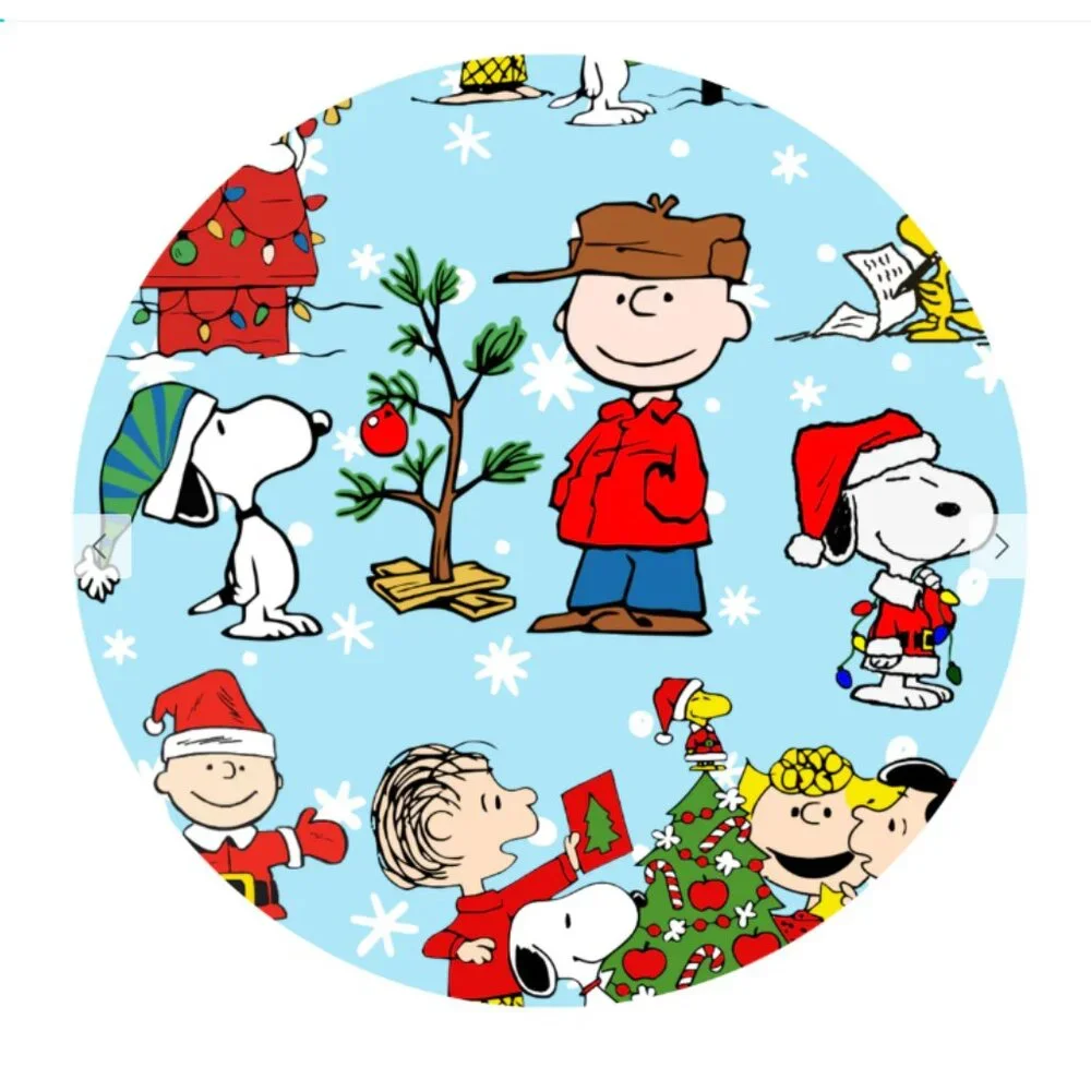 NWT Little Snuggles Christmas Peanuts Snoopy Bamboo Minky Lush Blanket - 50x65